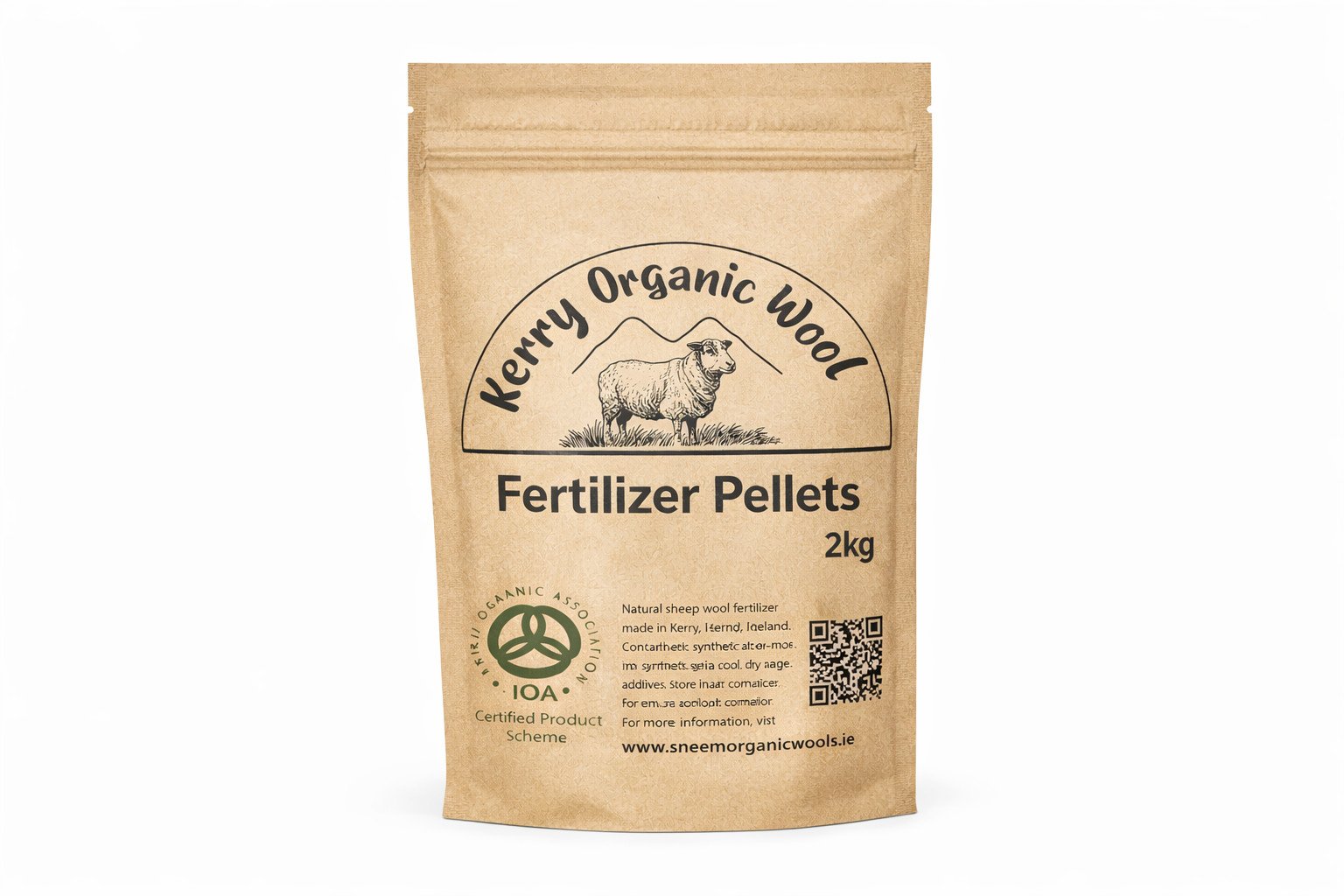 2KG - Raw Sheep Wool Pellets - Organic Fertiliser & Soil Improver