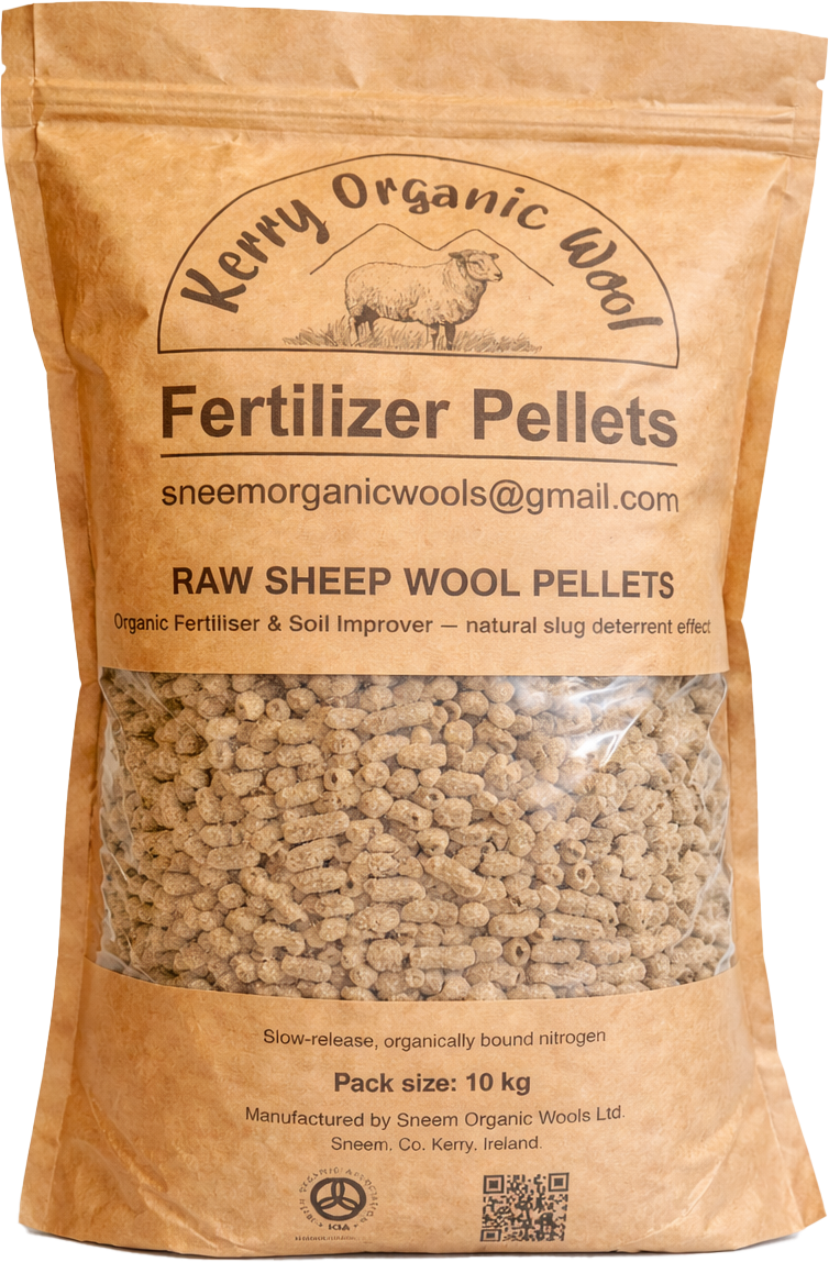 10KG - Raw Sheep Wool Pellets - Organic Fertiliser & Soil Improver