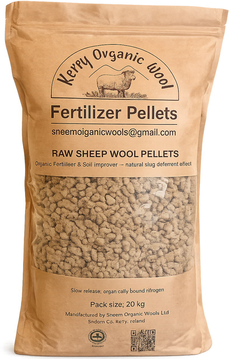 20KG - Raw Sheep Wool Pellets - Organic Fertiliser & Soil Improver